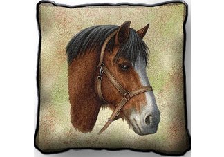 Clydesdale Horse Pillow