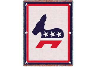 Democratic Logo Throw