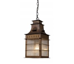 Colony Height 1-Light Outdoor Pendant In Coffee Bronze