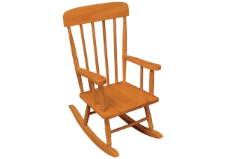 Spindle Rocking Chair - Honey