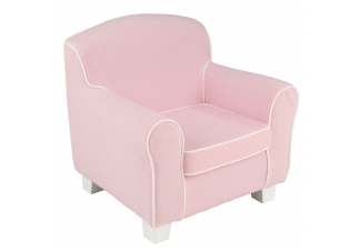 Laguna Chair in Pink with White Piping