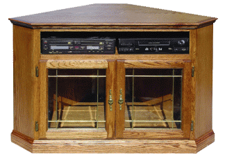 Traditional Oak TV Corner Unit 51.5w x 30h x 27d