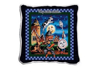 Cat And Fiddle Pillow