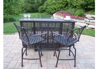 Marietta 4pc Bar Set Antique Bronze