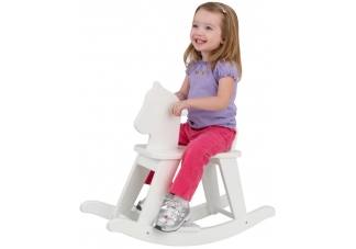 Modern Rocking Horse - White