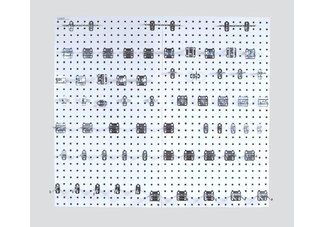 LocBoard Steel Square Hole Pegboard Kit w/63 hooks