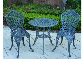 Mississippi 3pc Bistro Set Verdi Grey