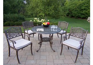 Mississippi 5pc Dining Set with Cushions