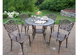 Mississippi 5pc Dining Set Antique Bronze