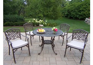 Mississippi 5pc Dining Set with Cushions