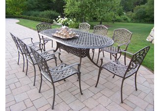 Mississippi Oval 9pc Dining Set