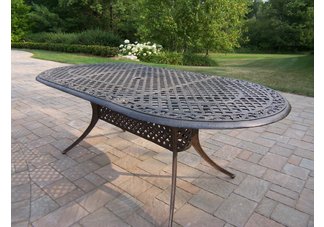 Mississippi Oval Dining Table Antique Bronze