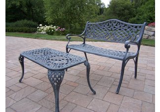 Mississippi 2pc Settee Set Verdi Grey