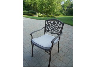 Mississippi Arm Chair with Cushion Antique Bronze
