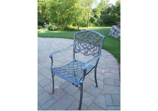 Mississippi Fully Welded Arm Chair Antique Pewter