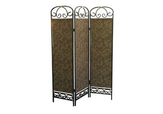 3-Panel Room Divider - Antique Gold