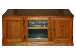 Traditional Oak TV Console 53w x 24h x 21d