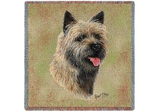 Cairn Terrier II Square Throw Blanket