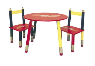 Kids Table 3-pc. Set - Red Table