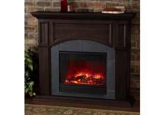 Georgetown Electric Fireplace - Dark Walnut
