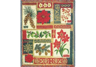 Christmas Collage Throw