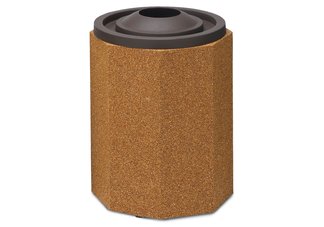 55 Gallon Octagon Structure Trash Receptacle | Ashtray Ring Feature