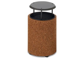 Low Round Structure Covered Ash Urn | Rain Bonnet
