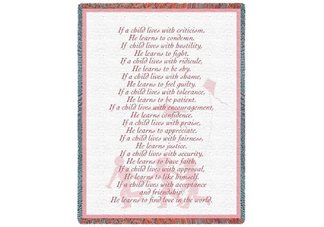 Inspirational Girl Throw Blanket