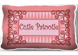 Cutie Patootie Pillow