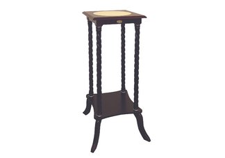 Square Flower Stand w/ Ceramic Top - Cherry