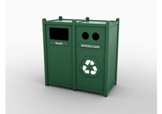 Gallon Double Waste and Recycle Station