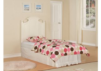 Lindsay Cottage White Twin Size Headboard