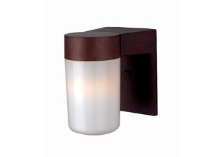 1 light weathered antique bronze outdoor wall