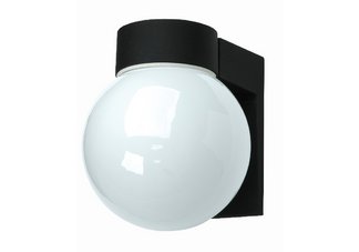 1 light black die cast aluminum outdoor wall