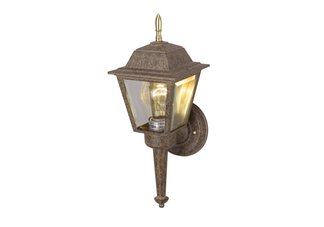 1 light antique silver outdoor wall mount
