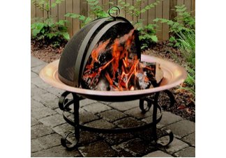 Copper Scroll Fire Pit