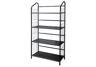 4 Tier Metal Book Shelf - Black