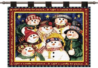 Light a Candle for Peace Wall Hanging