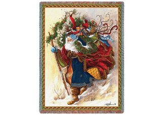 Windswept Santa Throw