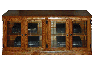 Traditional Oak TV Console 60w x 28h x 18d