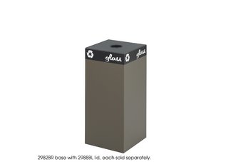 Public Square Brown Base, 31-Gallon
