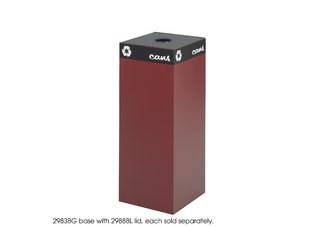 Public Square Burgundy Base, 37-Gallon
