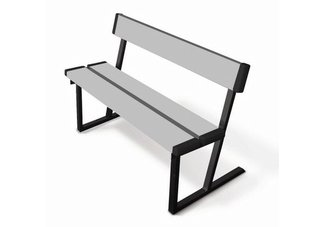 2 Ft Wilber Bench Gray