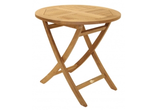 30" Round Folding Teak Sailor Table