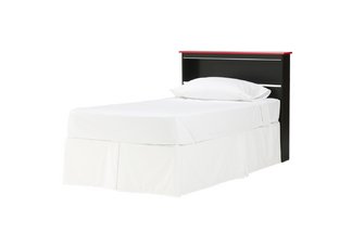 Miami Black Twin Bookcase Headboard