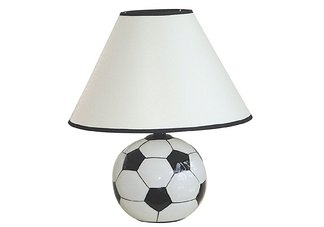 Ceramic Soccer Ball Table Lamp