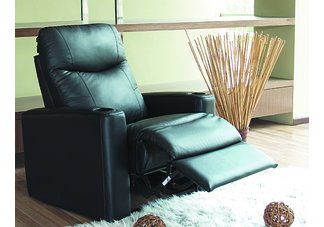 Theater Style Black Recliner