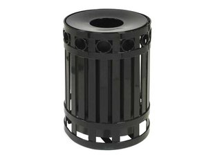 trash cans, trash receptacles