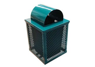 trash cans, trash receptacles