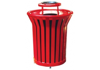 trash cans, trash receptacles